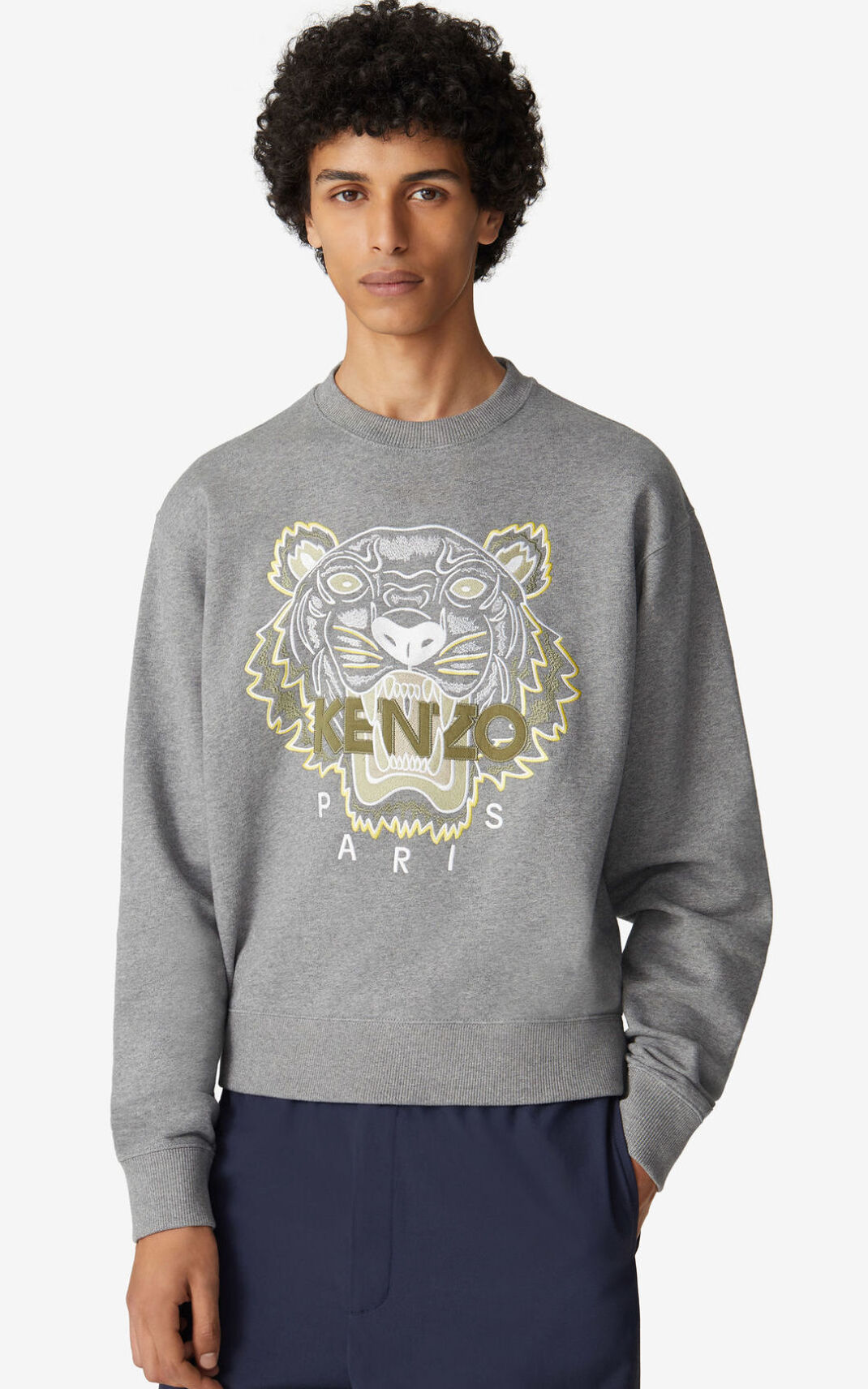 Sweat Kenzo Tiger Homme Grise | PYQI-45398